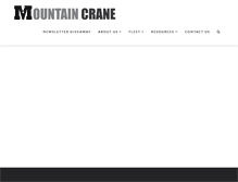 Tablet Screenshot of mountaincrane.com